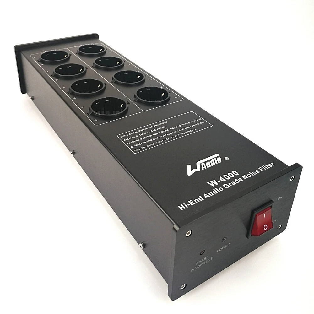 WAudio W 4000 High End аудио Шум фильтр переменного тока Мощность кондиционер очиститель с