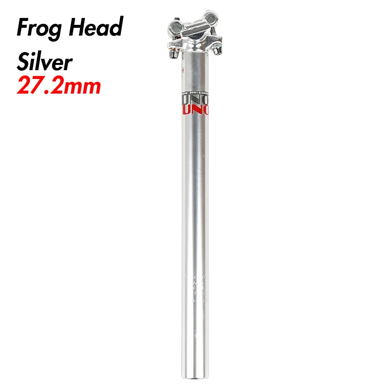 Silver-Frog 27.2mm UNO велосипедная стойка сиденья для горного велосипеда дорожный горный велосипед алюминиевое сиденье стойка велосипедное седло трубка 27,2/30,9/31,6 мм* 350 мм части велосипеда - Цвет: Silver-Frog 27.2mm