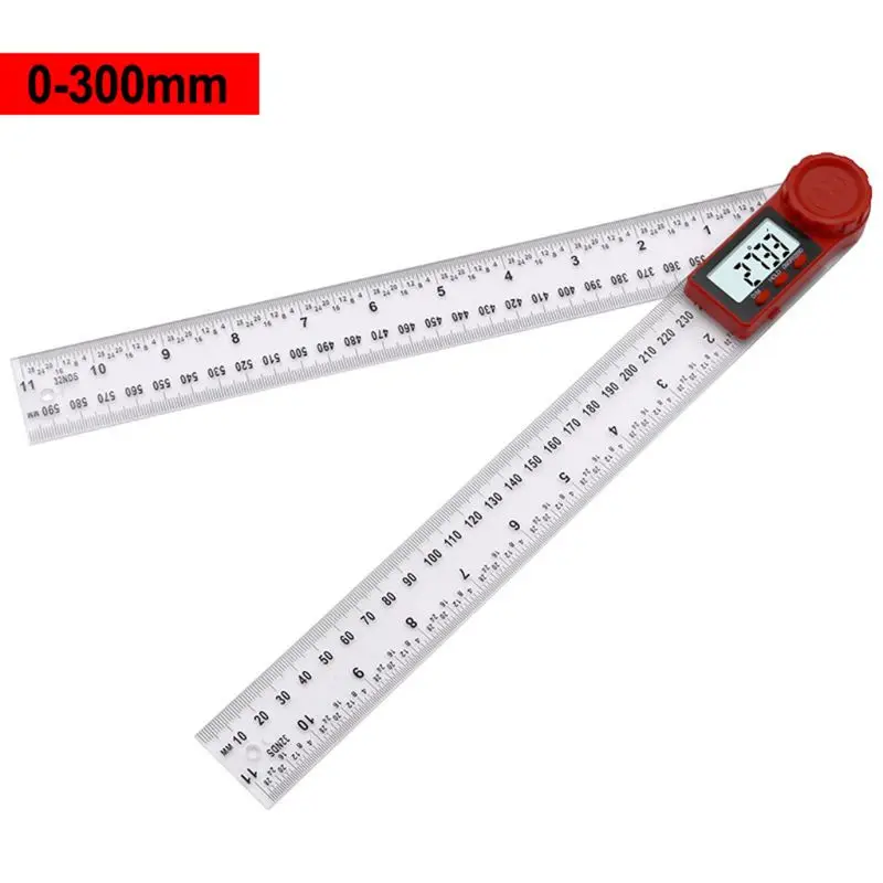  300mm/200mm Digital Angle Ruler Inclinometer Goniometer Protractor Angle Finder