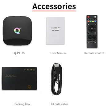 

Smart Android 8.1 Tv Box Q Plus 4Gb 64Gb Allwinner H6 1080P H.265 4K Media Player 2.4G Wifi Wireless Set Top Box(Eu Plug)