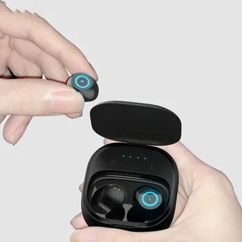 

Mini Tws Wireless Bluetooth 5.0 Headset Noise reduction Earpiece with hands-free touch control earplugs with microphone earphone