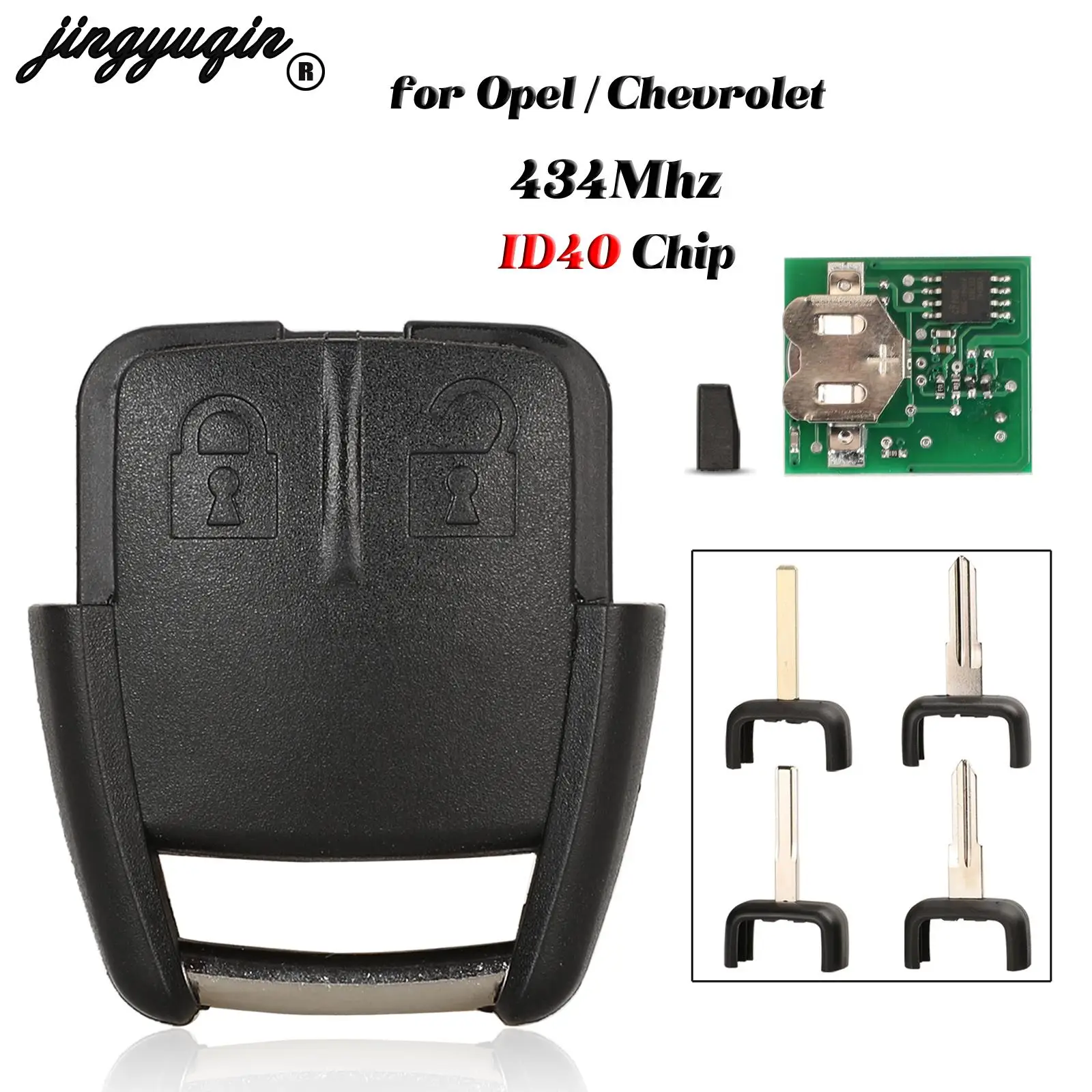 Car Remote Key 2Button Remote Key For Opel corsa astra celta zafira AGILE Chevrolet Agile classic 434Mhz ID40 Chip Fob