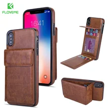 FLOVEME Флип кожаный чехол для iPhone 5S SE 7 8 5 Бизнес полная защита телефон чехлы для iPhone 7 6 6s плюс 8X10 XS Max XR