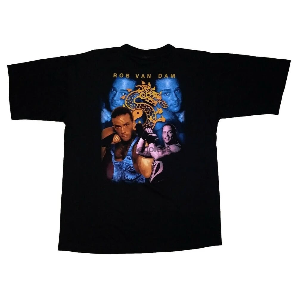 Мужская футболка в стиле ретро VTG 90s robvan Dam Rap L327 | одежда