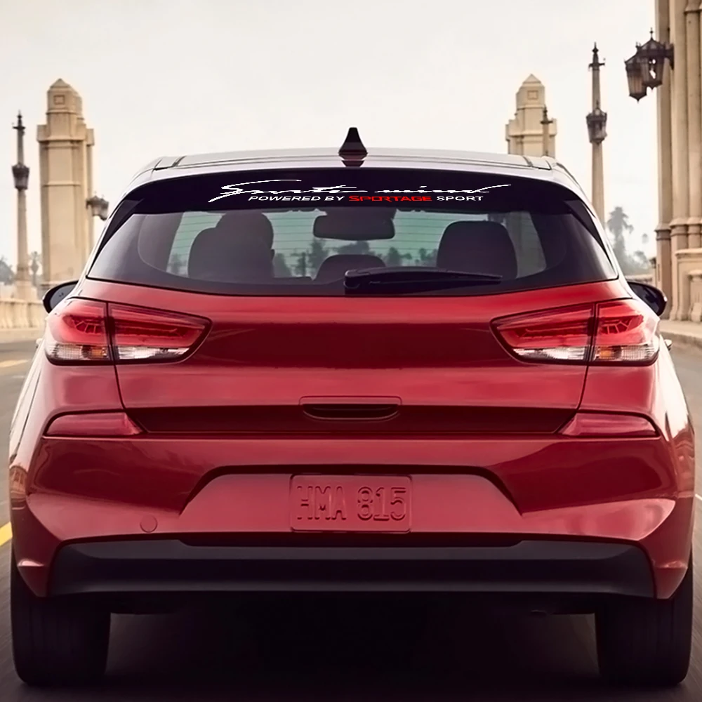 Забавная Автомобильная наклейка на переднее и заднее лобовое стекло для Kia Sportage 3 4 QL Sport, светоотражающая виниловая декоративная наклейка, автомобильные аксессуары, Стайлинг