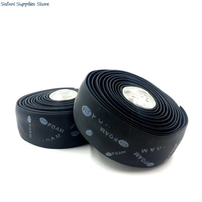 Road Bike Bar Tape Toughness Vibration Damping Anti-Vibration Bent Handlebar Bar Tape Handle belt Wrap+2 Plugs