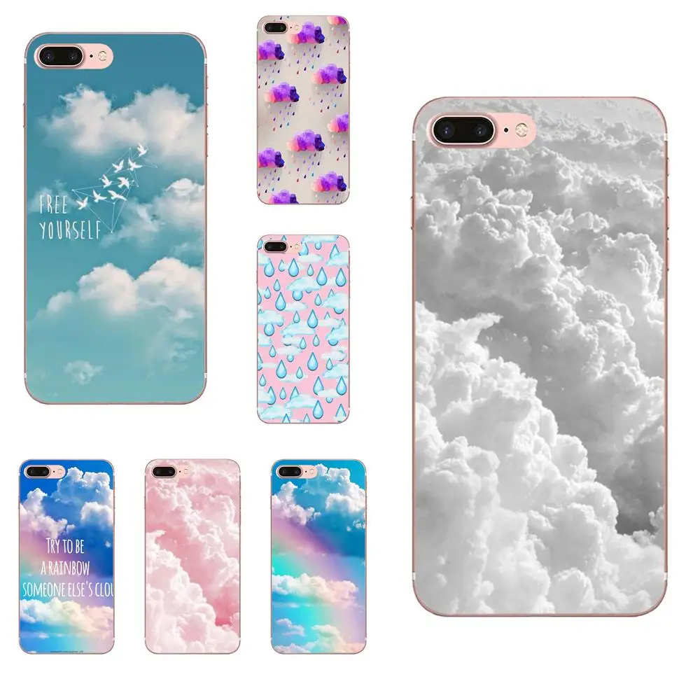 Чехлы для телефонов HTC Desire 530 626 628 630 816 820 830 One A9 M7 M8 M9 M10 E9 U11 U12 Life Plus с белым облаком