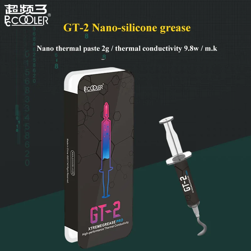 Термопаста Pccooler GT-1 GT-2 2 г 4 8 9 Вт/мК для охлаждения графических процессоров