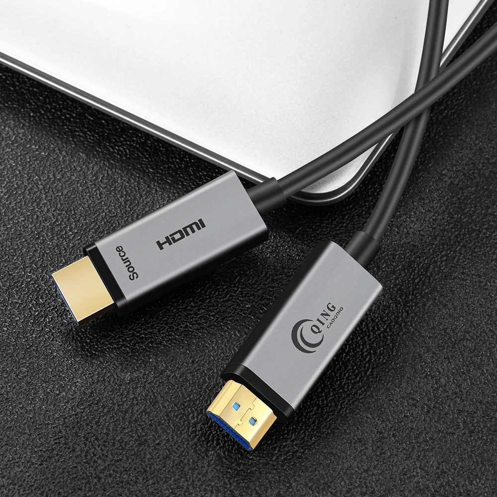 4K HDMI оптоволоконный кабель 2 0 высокоскоростной 18 Гбит/с @ 60 Гц совместимый Fire TV 3D