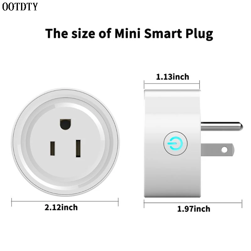 Wi-Fi Smart Plug Мини-розетка работает с Alexa для Google Home 2,4G Wi-Fi US Plug только хаб не требуется(4 упаковки