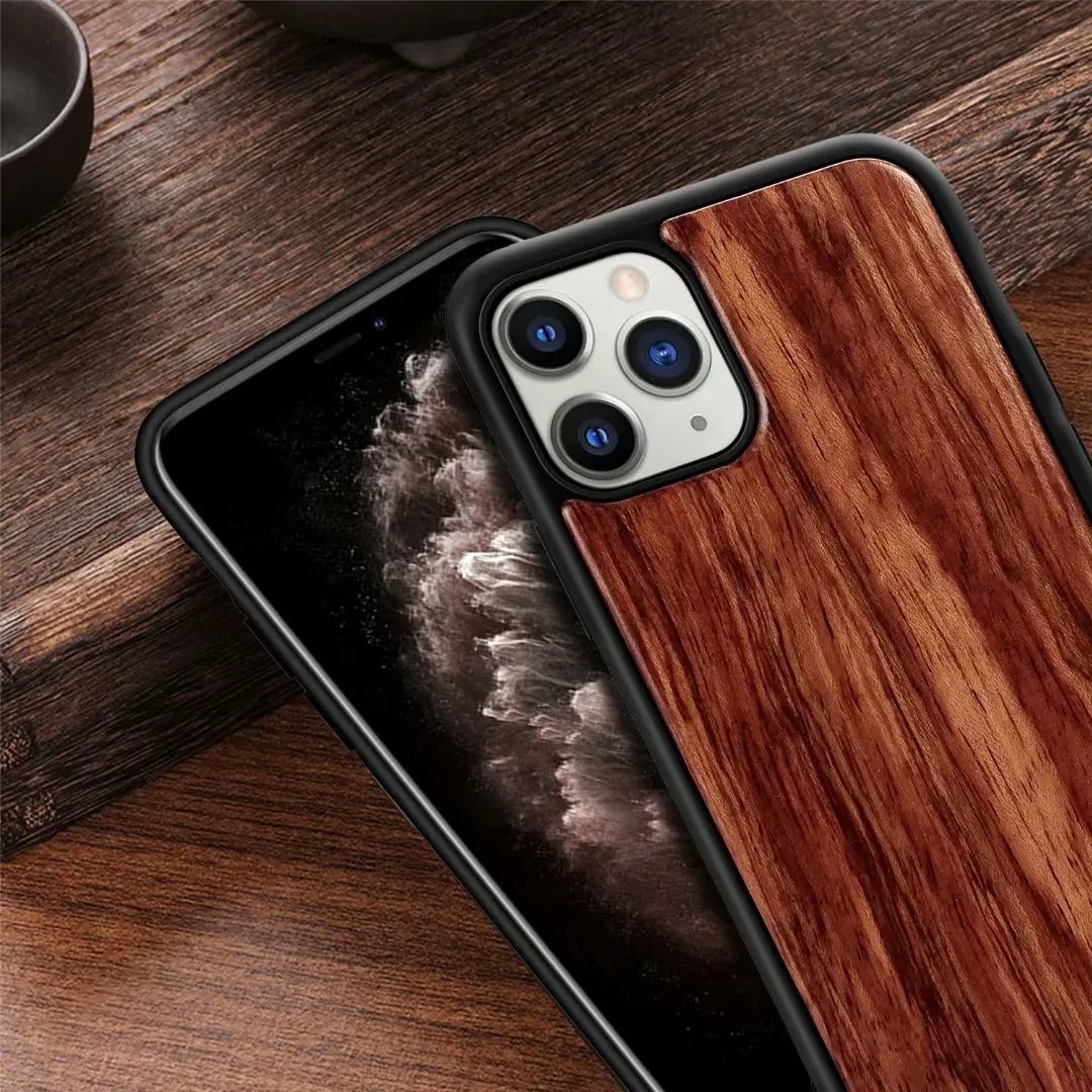 iphone 8 plus case 100% Natural Bamboo Wooden Hard Cover For iPhone 12 11 Pro Max XS XR mini 7 8 Plus Real Walnut palisander Cherry Wood Skin Cases iphone 8 plus silicone case