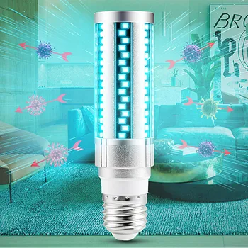 

UVC LED Bulb E27 UV LED Lamp 15W 20W Desinfection Light LED Corn Bulb 220V Ultraviolet Light Bactericidal Sterilization Lamp