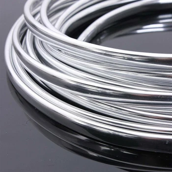 

Outdoor Decorative Strip Trim Anti-Collision U-Shaped Strip Edge 6 Meters Silver