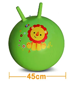 Fisher-Price детские игрушечные мячи прыгающий мяч детский сад мультфильм животных надувной мяч детский мяч детские развивающие игрушки для детей - Цвет: Флуоресцентный желтый