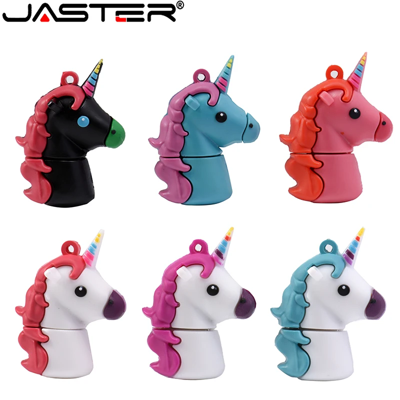 USB флеш-накопитель JASTER с изображением единорога лошади мультипликационного