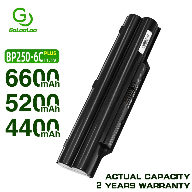 Аккумулятор Golooloo для ноутбука Fujitsu LifeBook A530 AH531 A531 PH521 AH530 LH520 CP477891-01 FMVNBP186 FPCBP250 BP250 |
