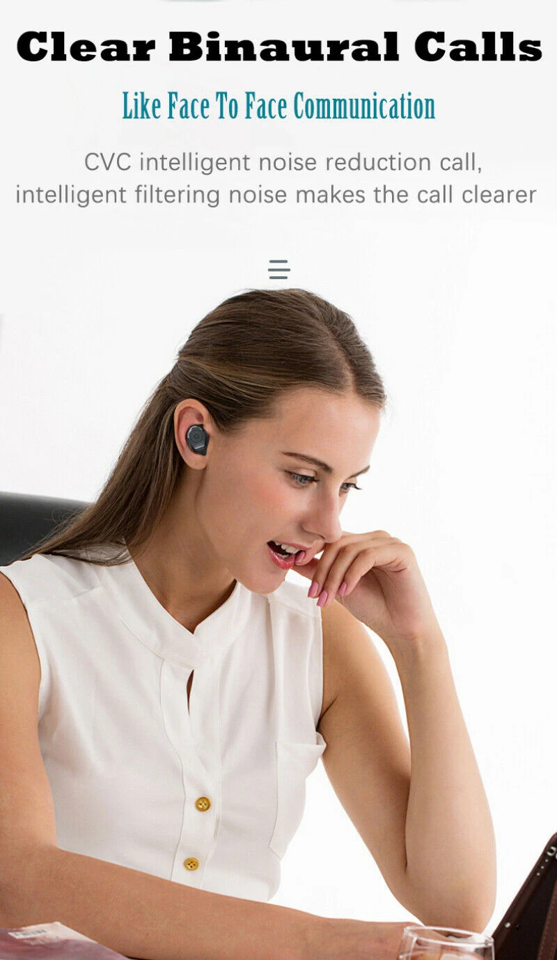 Беспроводные наушники TWS F9, Bluetooth наушники, HD вызов, Стерео шумоподавление, светодиодный дисплей, Спортивная гарнитура с микрофоном, 3500 мАч, чехол для зарядки
