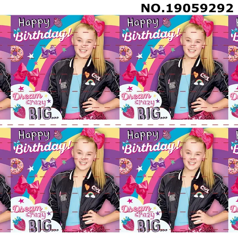 19059292 10 ярдов-разные размеры- Jojo Siwa лук стиль напечатанный Grosgrain ленты DIY аксессуары - Цвет: 19059292