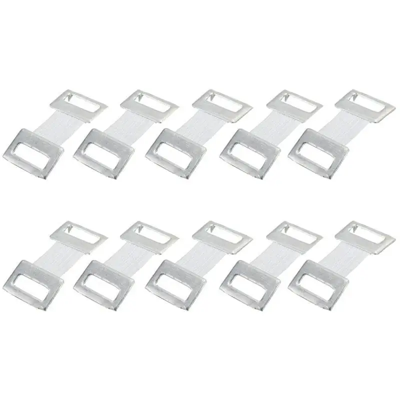 10PC/Bag Replacement Elastic Bandage Wrap Stretch Metal Fixation Clamps White brown Hooks Clips Colors E9Q9 elastic bandage clamps
