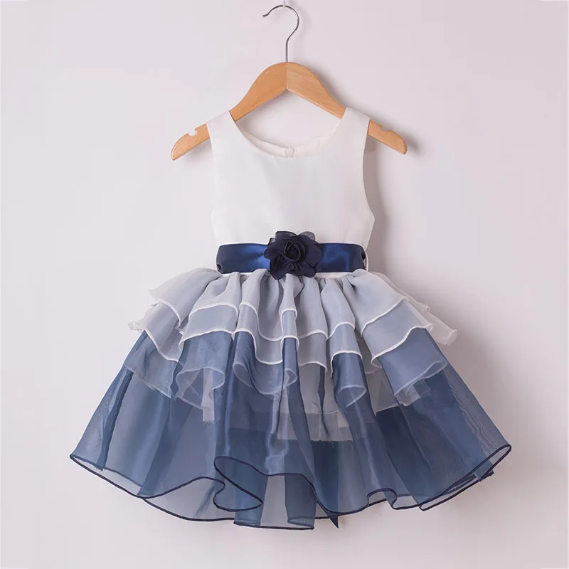 Платье для девочек в европейском и американском стиле; детское платье; плиссированная юбка; индивидуальный дизайн