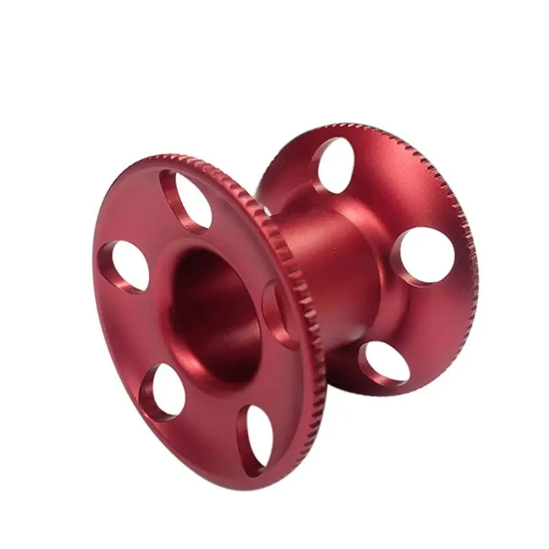 

Five Hole Wire Wheel Spool Aluminum Alloy Diving Reel CNC Oxidation Processing