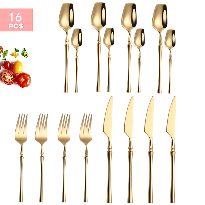 16pcs gold