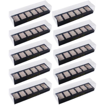 

10pcs Plastic Macaroon Packing Box Durable Multipurpose DIY Packing Box Bake Packing Box