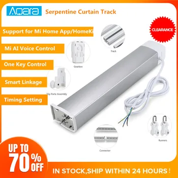 

Aqara Smart Curtain Control Motor with 82 Rotating Box Track (3m / 4m / 5m) For Curtain Control Support Mi Home APP Control