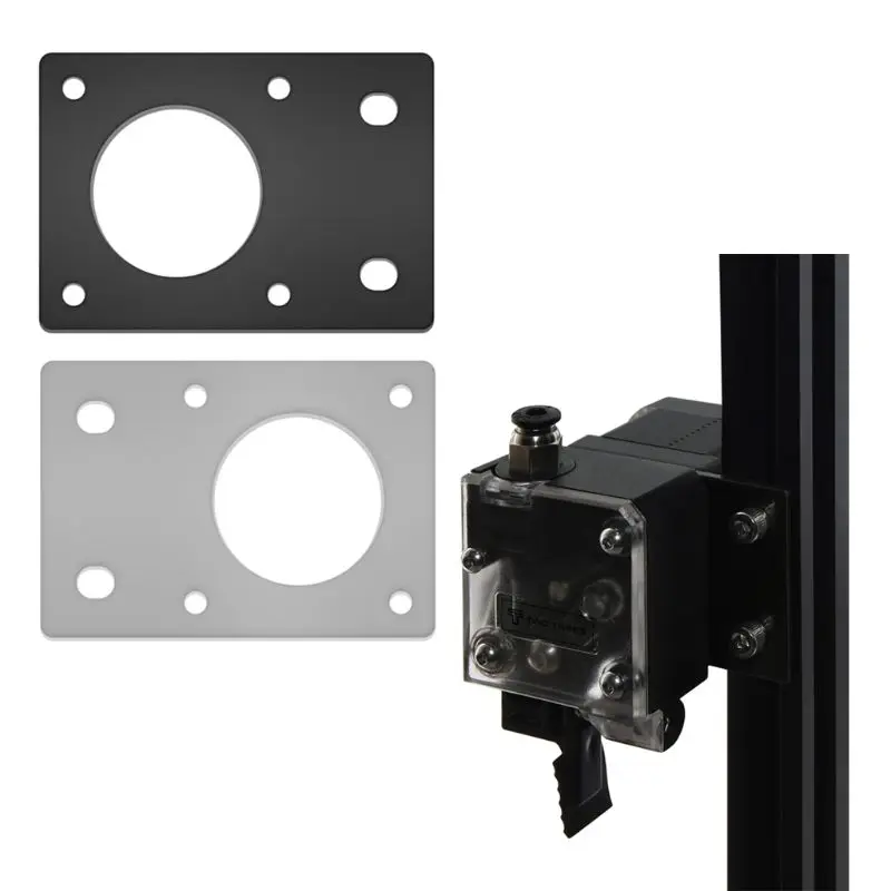 

2Pcs Aluminum NEMA 17 42 Stepper Motor Mounting Plate Fixed Bracket For 3D Printer 2020 Profiles 2.5mm Hotselling