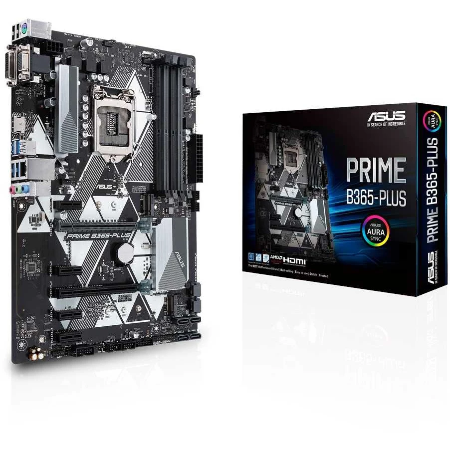Материнская плата Asus PRIME B365-PLUS Soc-1151v2 Intel B365 4xDDR4 ATX AC`97 8ch(7.1) GbLAN+VGA+DVI