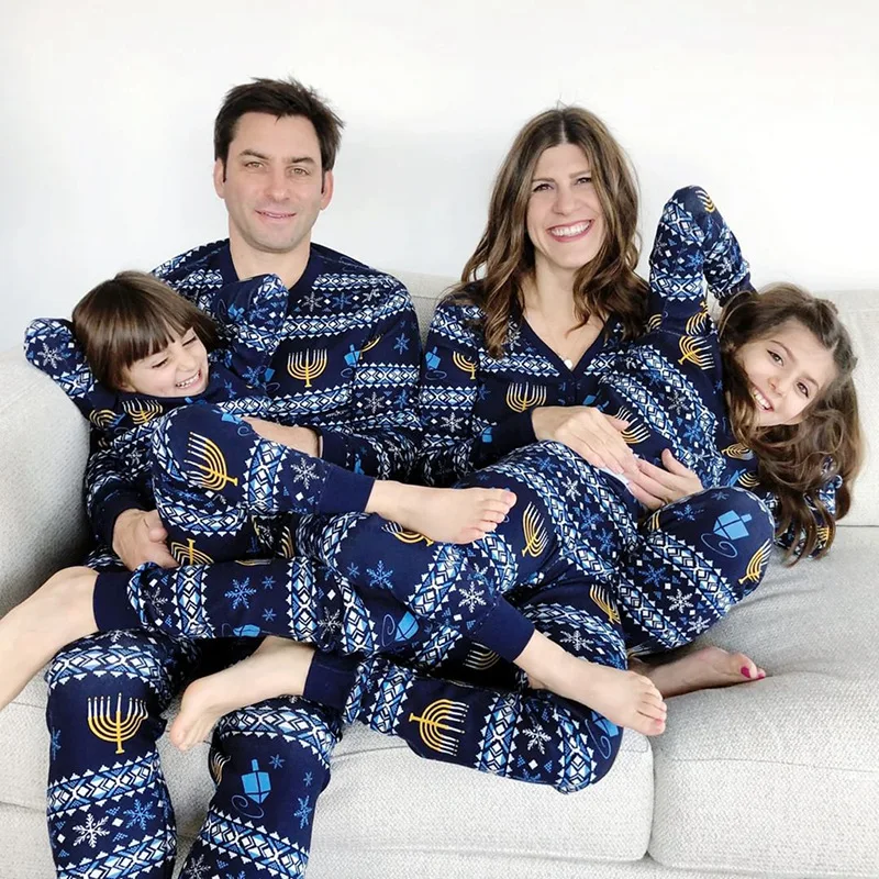 

Christmas Family Matching Pajamas Christmas Pajamas Sets Print Tee Pants Sleepwear for Mommy and Me Clothes Family Sleepwear