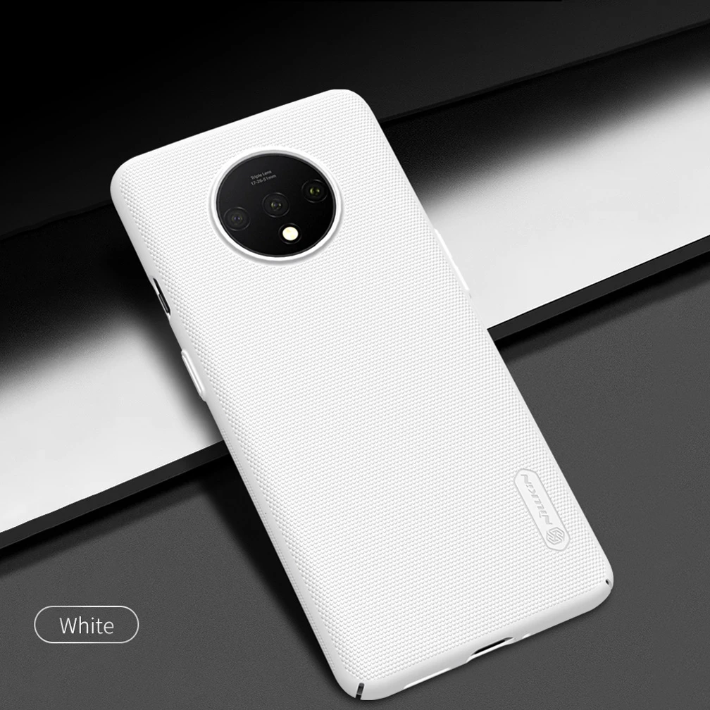 White NILLKIN Ультратонкий чехол для Oneplus 7T матовый Защитный матовый Жесткий Чехол для Oneplus 7T Pro задняя оболочка с розничной доставкой посылка - Цвет: White
