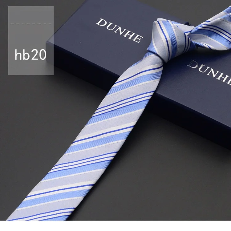 HB20 Высокое качество бренд 5 см галстуки для мужчин формальный бизнес галстук шелковый галстук Классический Галстук Пейсли мужской галстук с подарочной коробкой - Цвет: HB20