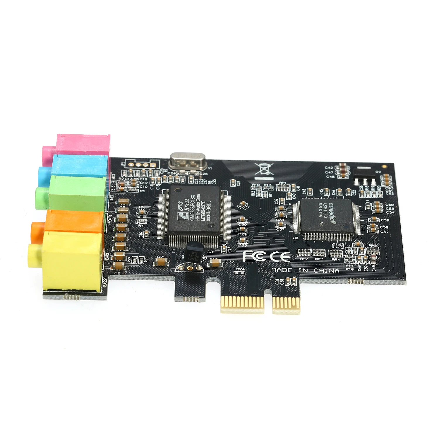 PCI Express x1 PCI-E 5.1ch CMI8738 чипсет аудио цифровая звуковая карта с/без низкопрофильного кронштейна