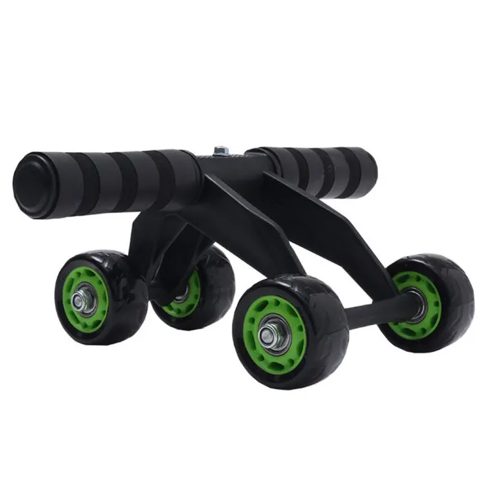 Roller Wheel Exercise Fitness Equipment 4 Wheels Abdominal Workout Belly Trainer SEC88