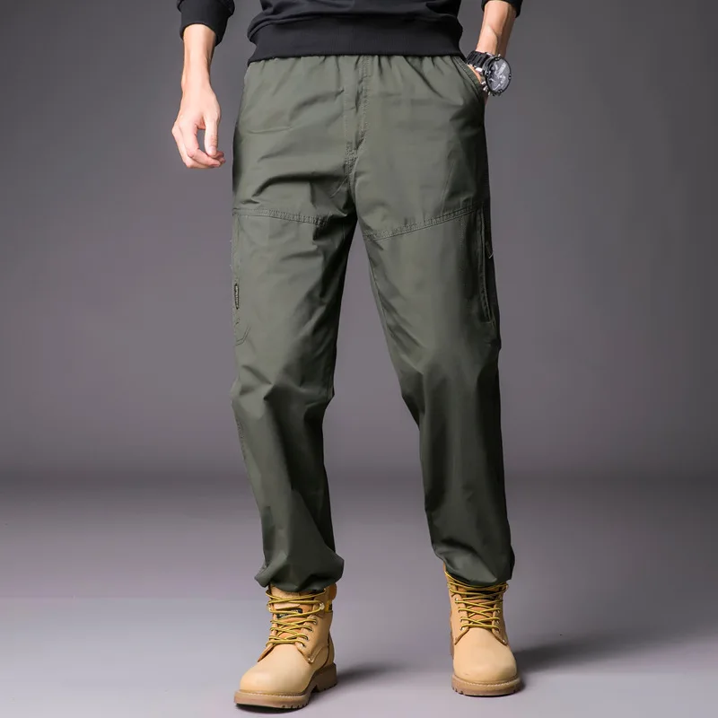 Брюки карго мужские тактические брюки военные мужские брюки модные повседневные Прямые брюки осенние зимние брюки молодежные TJWLKJ