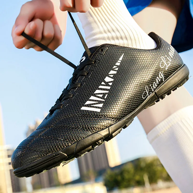 Football Shoes 30-45 TF Men Kids Boys Turf Soccer Cleats Hard Court Futsal Training Sneakers