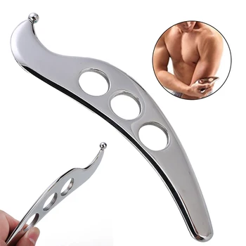 

1Pc Silver Guasha Tool Stainless Steel Guasha Plate Stainless Steel Guasha Plate Natural Therapy Soft Tissue Massage Tool