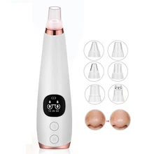 LCD screen Blackhead Remover Face Deep Nose Cleaner T Zone Pore Acne Pimple Removal Vacuum Suction Facial Diamond Clean Tool