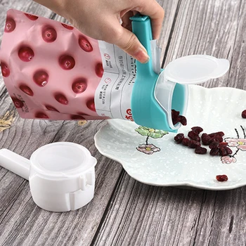 

Seal Pour Food Storage Bag Clip Snack Sealing Clip Keeping Fresh Sealer Clamp Plastic Helper Food Saver Travel Kitchen Tool