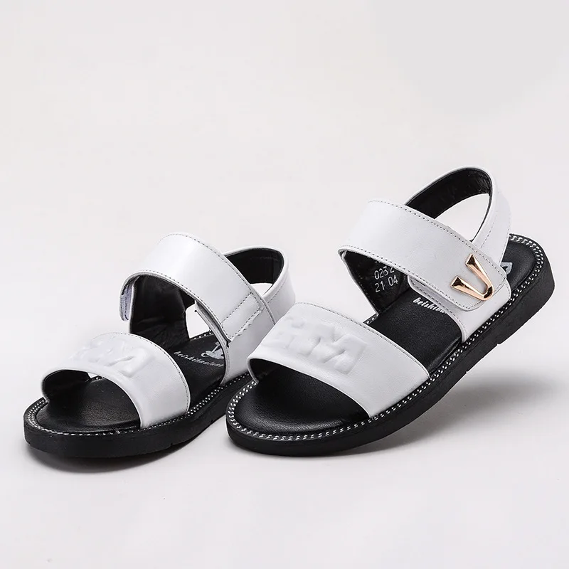 

Children Leather Sandals Korean-style Fashion CHILDREN'S Shoes Cowhide Shoe Baby CHILDREN'S Shoes BOY'S Sandals-