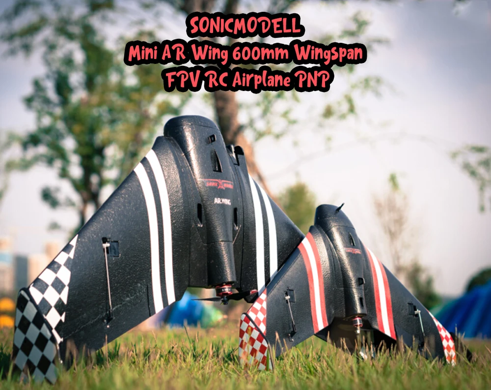 SONICMODELL Mini AR Wing 600 мм размах крыльев EPP Racing FPV Racer RC самолет PNP 10-70+ км/ч 2,4 г 4CH самолет Дрон игрушки для улицы