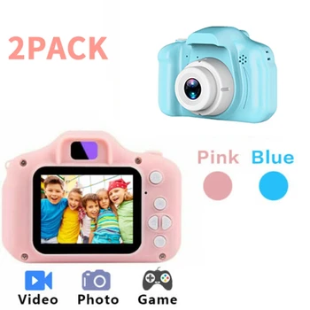 

Kids Camera, Digital Camera for Kids 2.0 Inches IPS Sn HD Kids Video Camera Children Toy Camera Recorder (Blue+Pink)