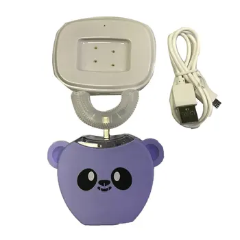 

360 Degrees Lips Care Kids Automatic Sonic Electric Toothbrush U Shaped Head with Music for Children USB Charging Tooth Whiten