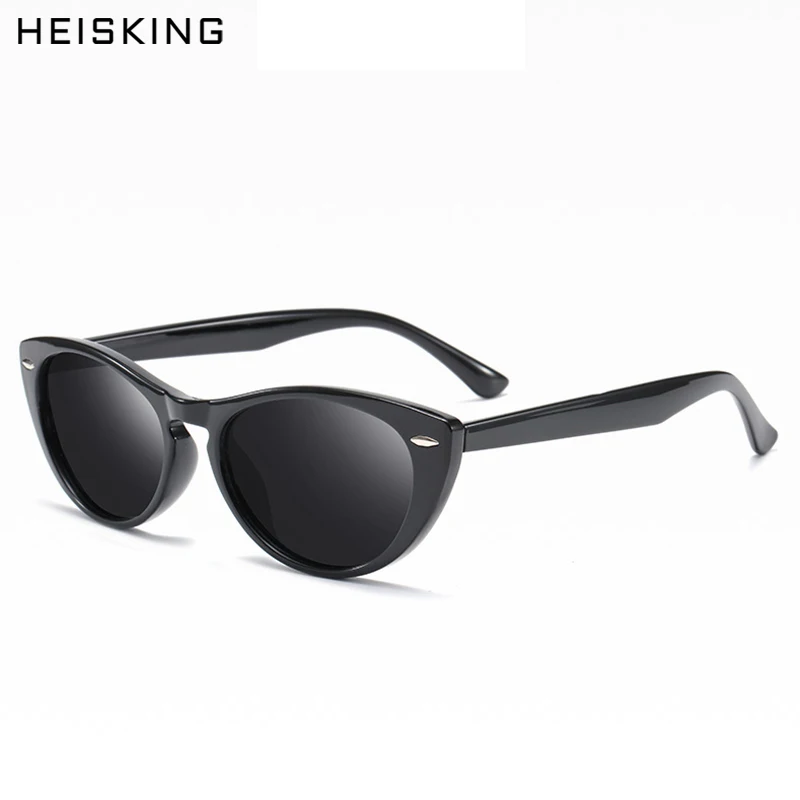 

HEISKING Brand Design Vintage Cat Eye Polarized Sunglasses Women 2020 TR90 Frame Fashion Sun Glasses Shades Oculos De Sol