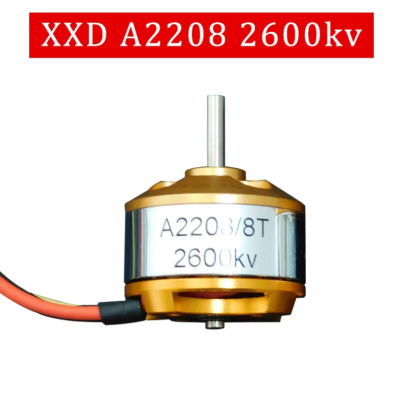 1 шт. бесщеточный электродвигатель постоянного тока XXD A2208 KV1100/KV1400/KV2600 для