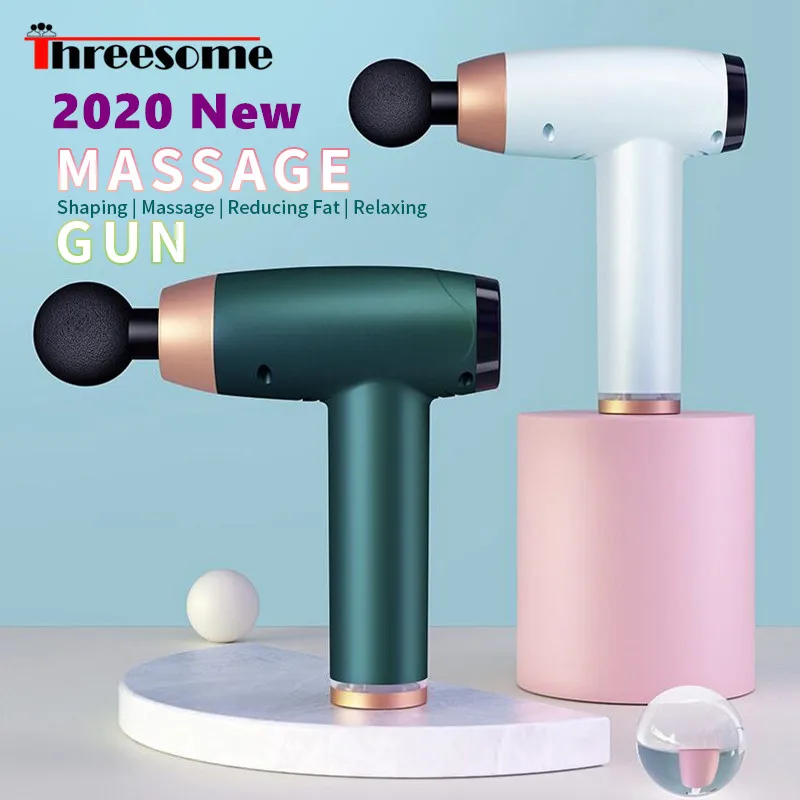 

2020New USB charging Mini Massage Gun Deep Muscle relax Vibration Relief Soreness Slimming Shaping Mute Brushless Motor Massager