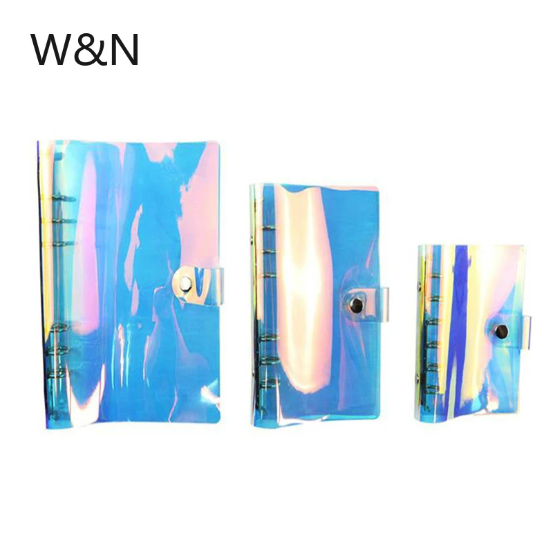 Colorful Transparent Notebook Cover Spiral Agenda Traveler Journal Diy