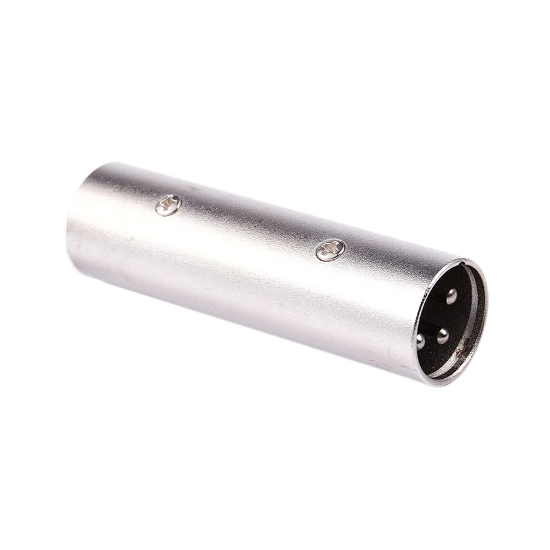 XLR 3 Pin Male-Male встроенный разъем/адаптер/муфта для встроенного микрофона