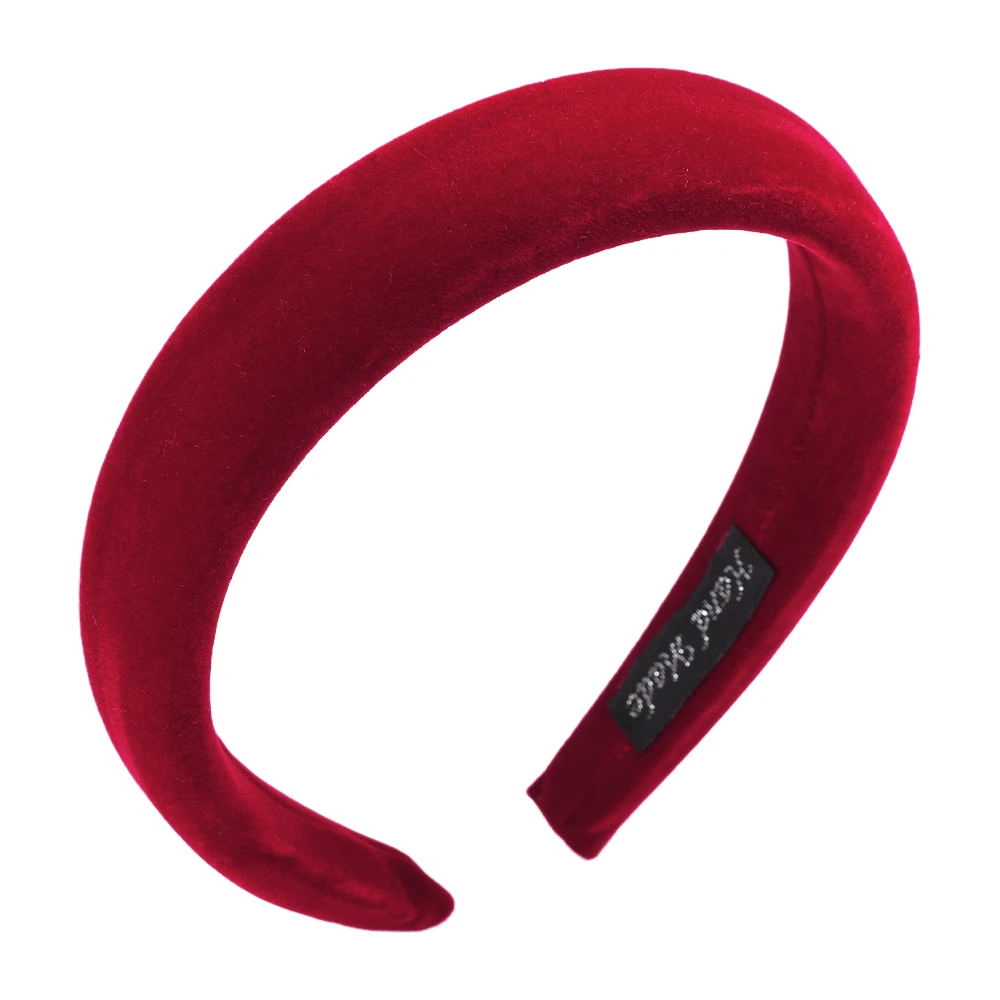 LEVAO Sponge Solid Color Hair Hoop Headband Velvet Headbands For Women Girls Non-slip Hairbands Hair Accessories Thin Edge hair band for ladies Hair Accessories